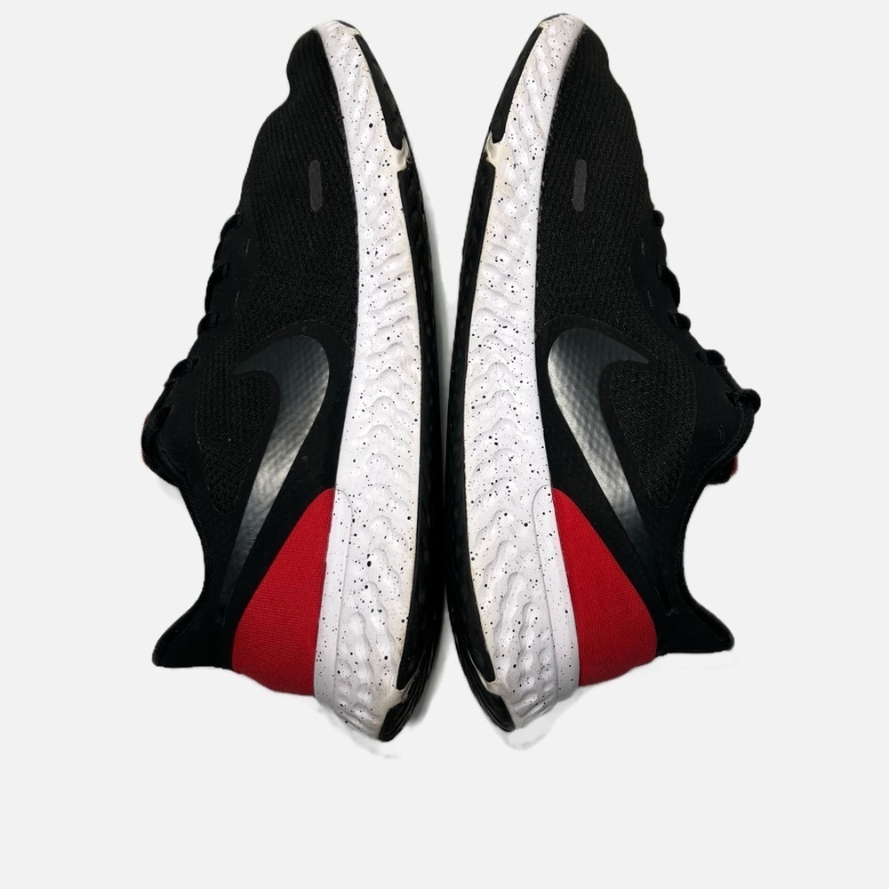 Nike Revolution 5 Mens Size 11 Shoes Black Red Running Training Sneakers - Picture 7 of 9